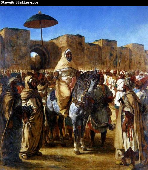 Eugene Delacroix The Sultan of Morocco and his Entourage